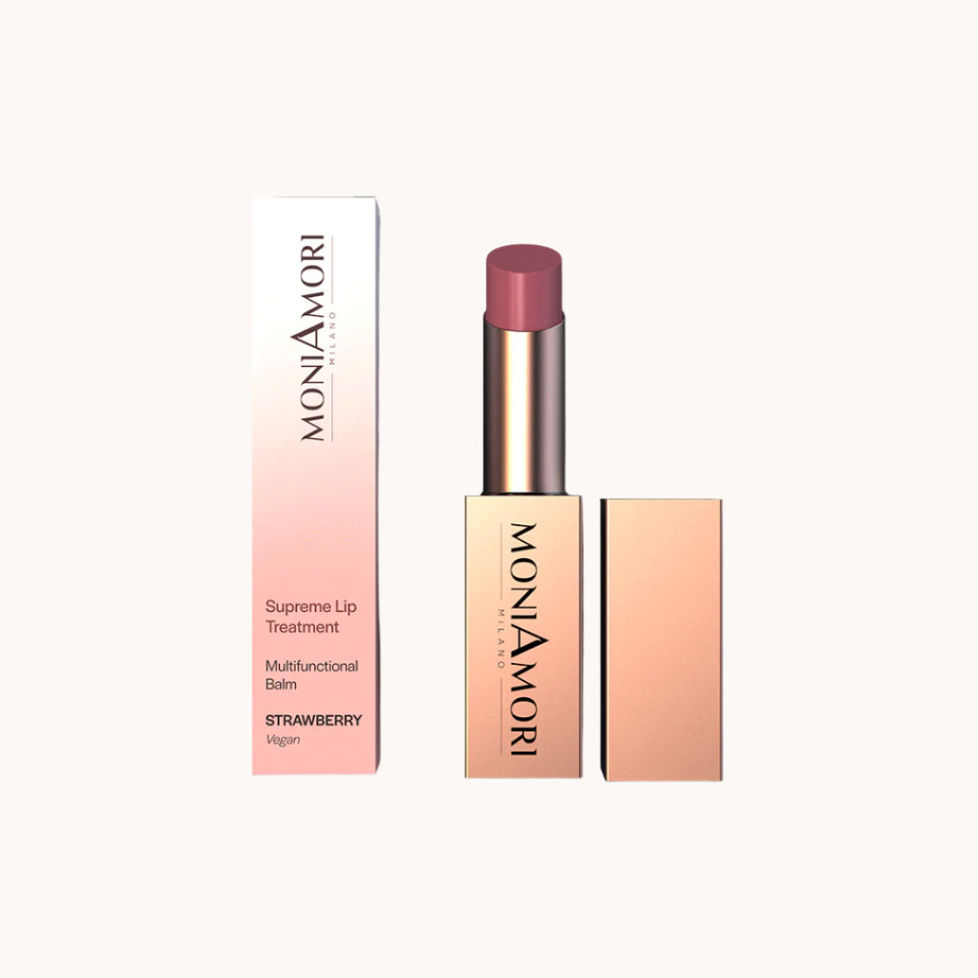 Supreme Lip Treatment – veganer, intensiv pflegender Lippenbalsam mit Himbeerduft, Hanfsamenöl, Sheabutter und kosmetischem Honig für geschützte, hydratisierte Lippen

