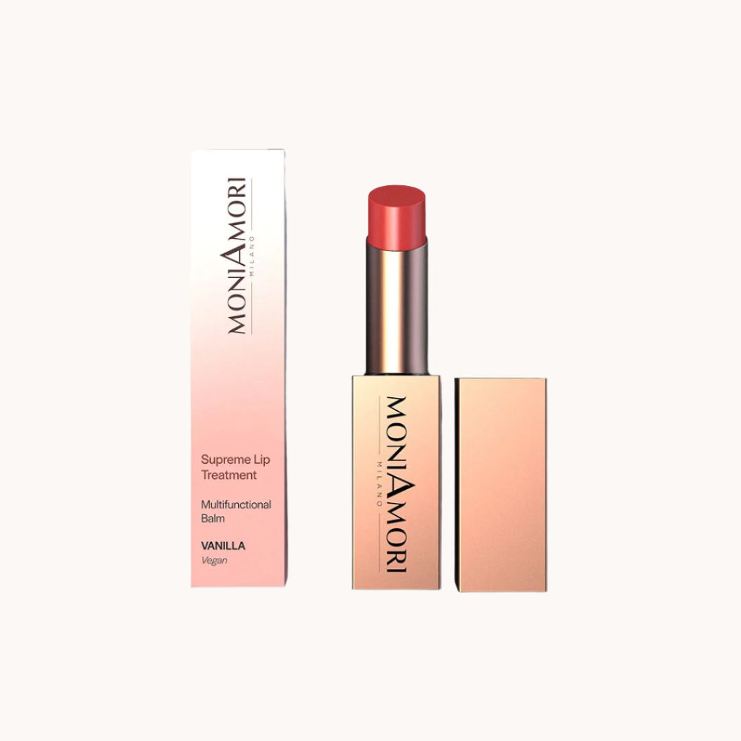 Supreme Lip Treatment – veganer, intensiv pflegender Lippenbalsam mit Himbeerduft, Hanfsamenöl, Sheabutter und kosmetischem Honig für geschützte, hydratisierte Lippen